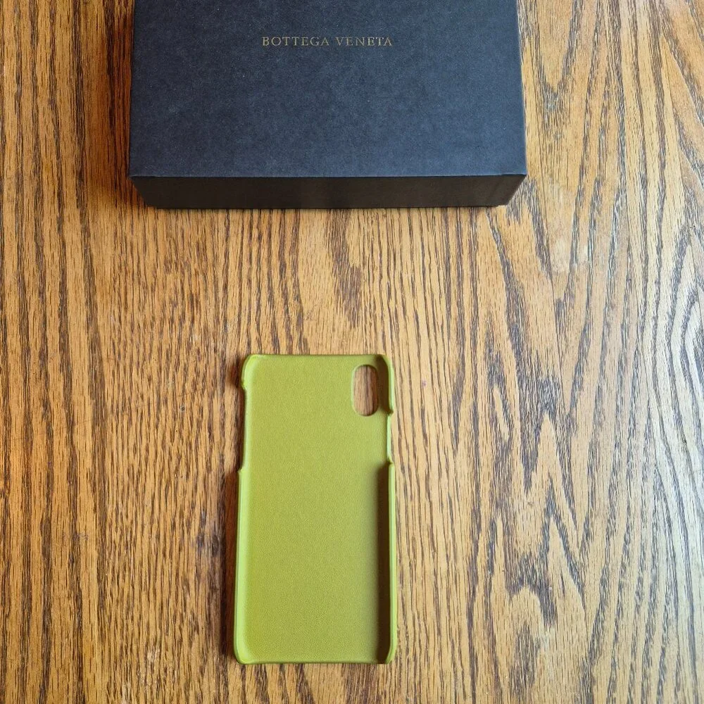 NIB Bottega Veneta Intrecciato Leather iPhone X Case in Chamomile